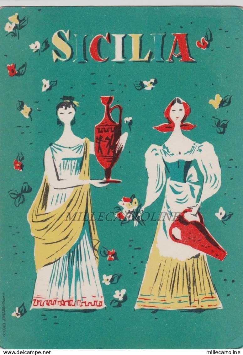TURISMO - SICILIA (cart. Studio Artass/Croce