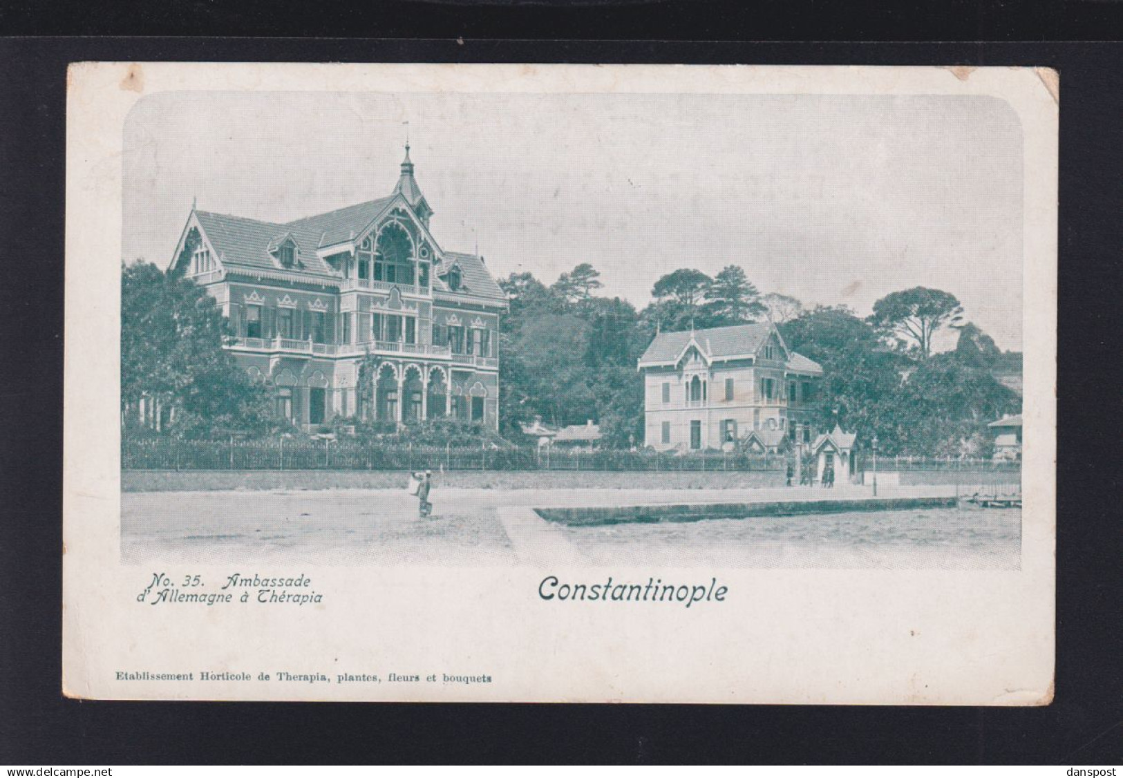 Türkei Turkey AK Constantinople Deutsche Botschaft in Therapia