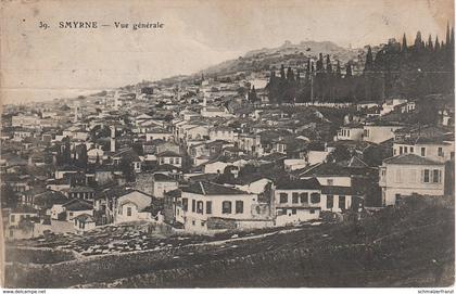CPA AK Smyrne Smyrna Izmir Vue générale Türkei Turquie Turkey Türkiye Deutsche Post Reichspost Briefmarke Piaster