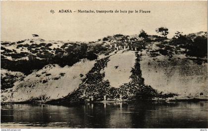 PC TURKEY, ADANA, MANTACHE, TRANSPORTS DE BOIS, Vintage Postcard (b21306)