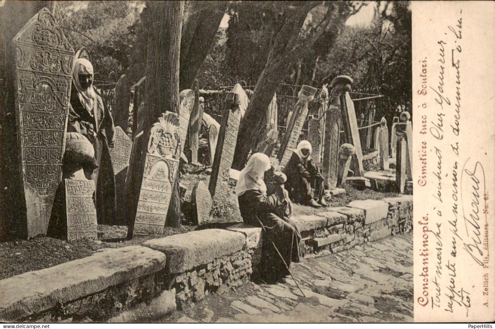 Turkije Turkey - Constantinople - Cimetière turc à Scutari