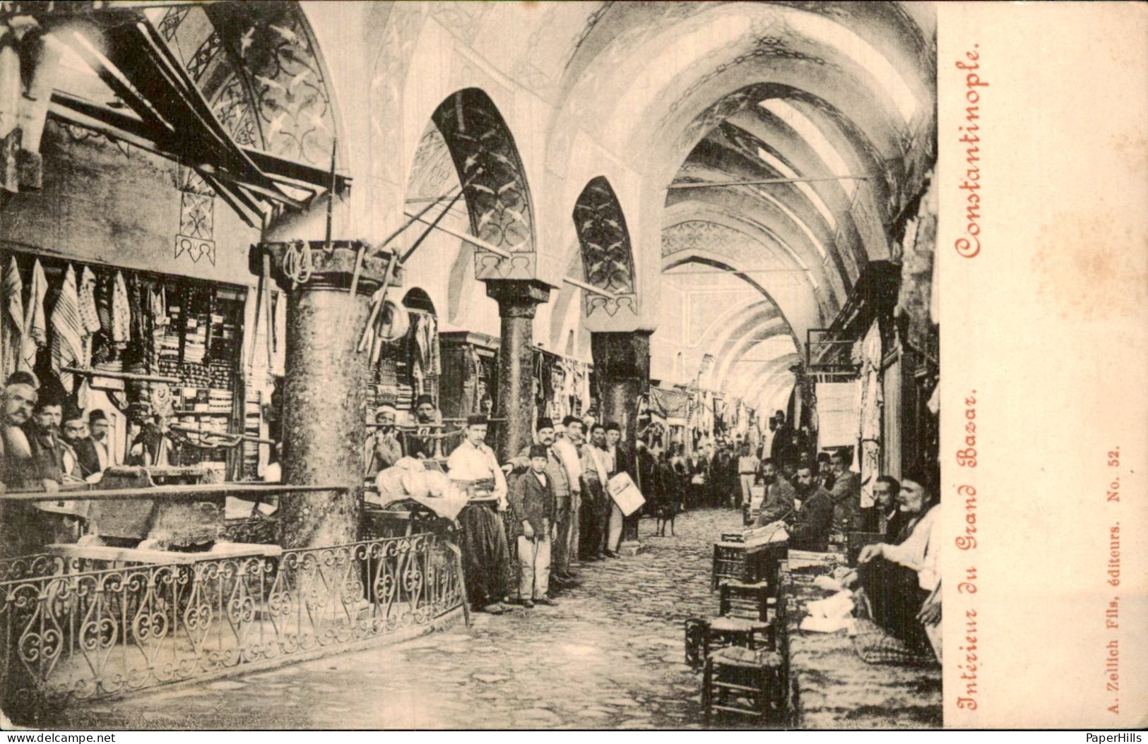 Turkije Turkey - Constantinople - Intérieur du Grand Bazaar