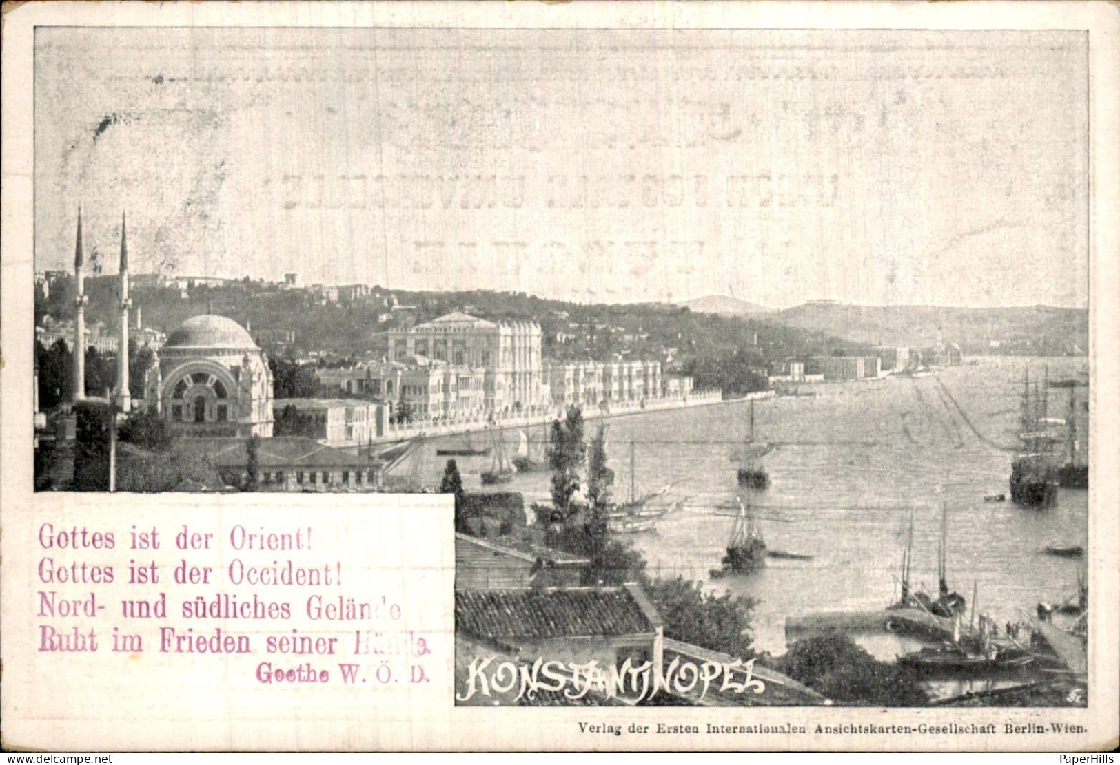 Turkije Turkey - Konstantinopel - Gottes ist der Orient!