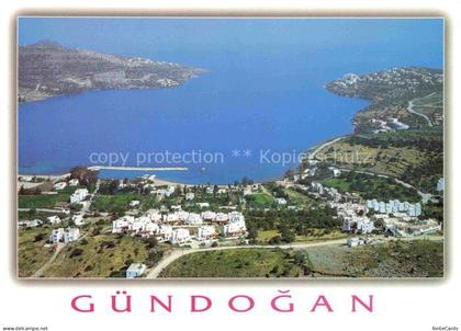 Guendogan Turkije TK Guendogan Bodrum Bucht Kuestenort Haeuser Meer Fliegeraufna