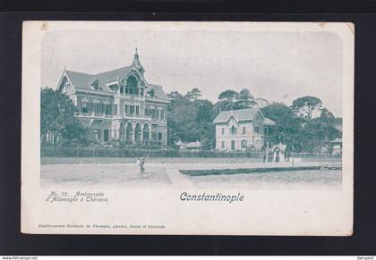 Türkei Turkey AK Constantinople Deutsche Botschaft in Therapia