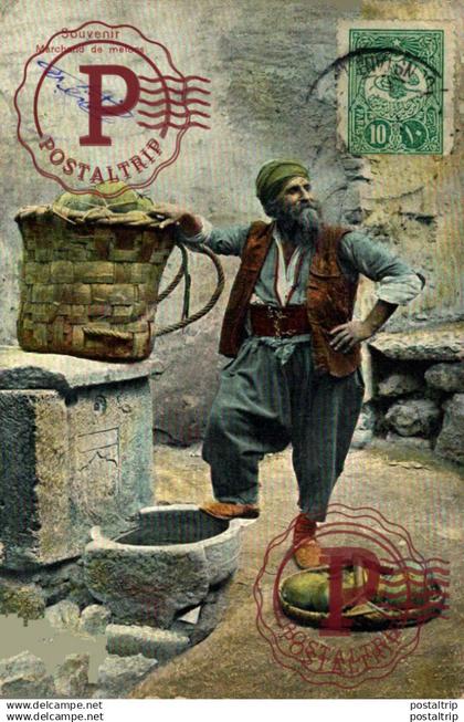 TURQUIA. Turquie : Souvenir , Marchand de melons