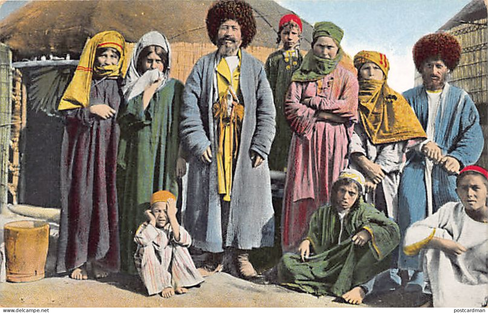 Turkmenistan - A group of Tekins (Turkmens)