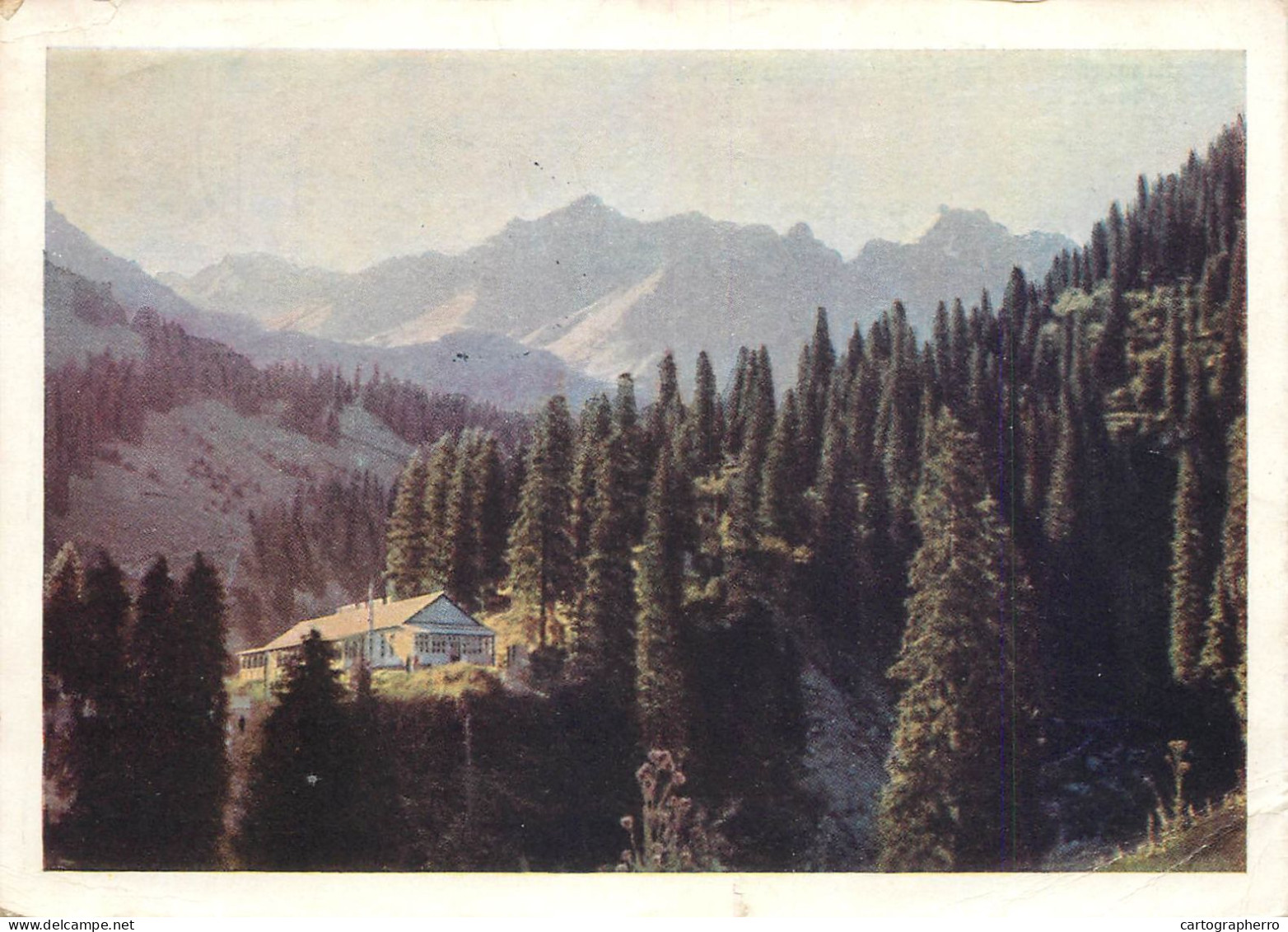 Turkmenistan Alma-Ata mountain landscape 1965