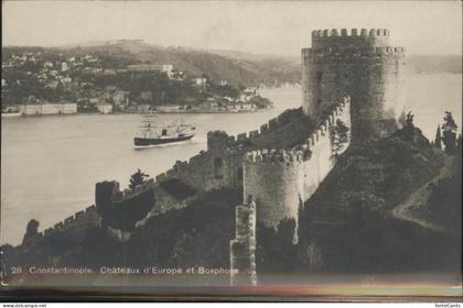 Constantinopel Istanbul Chateaux Europe Bosphore