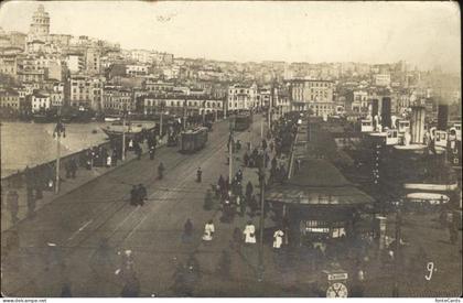 Konstantinopel Konstantinople Teilansicht Strassenbahn