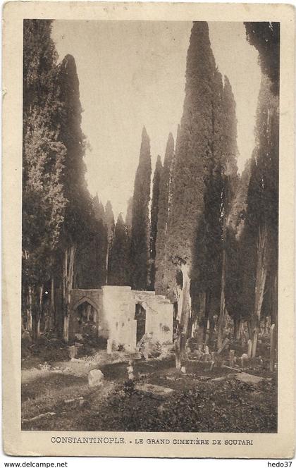 Turquie - Constantinople - Le Grand Cimetière de Scutari
