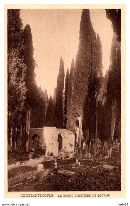 Turquie - Constantinople - Le Grand Cimetière de Scutari