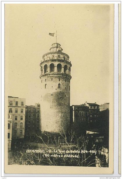 CARTOLINA  - TURCHIA - ISTANBUL LA TOUR DE GALATA - TORRE