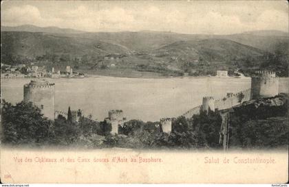 Constantinopel Istanbul Chateaux Eaux douces Asie Bosphore
