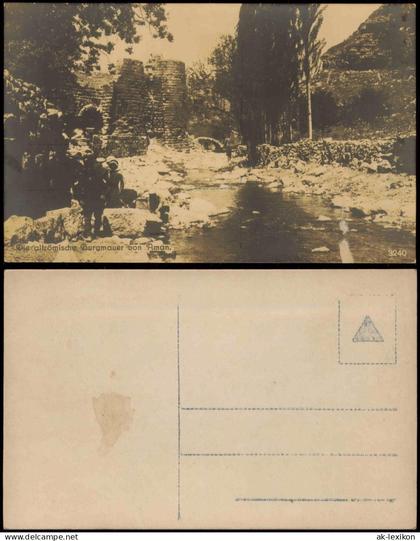 Türkei (allgemein) Typen Türkei Die altrömische, Burgmauer von Aman. 1915