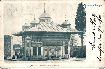 Turkije Turkey - Constantinople - Fontaine de Ste. Sophie