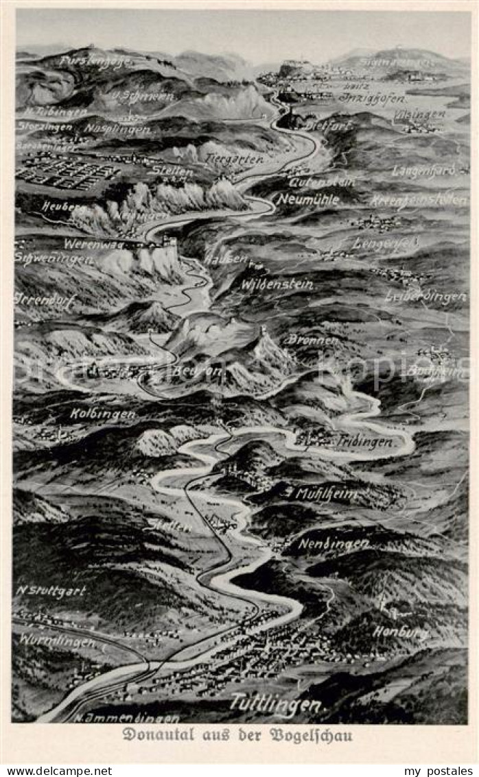 Tuttlingen Donautal aus der Vogelschau