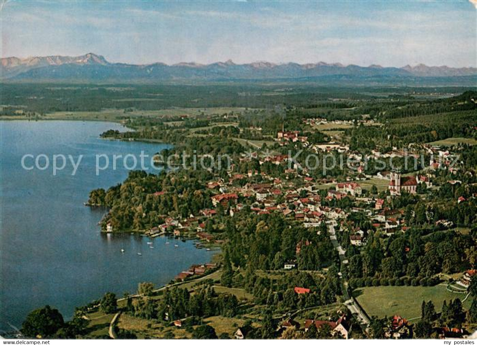 Tutzing Starnberger See Fliegeraufnahme