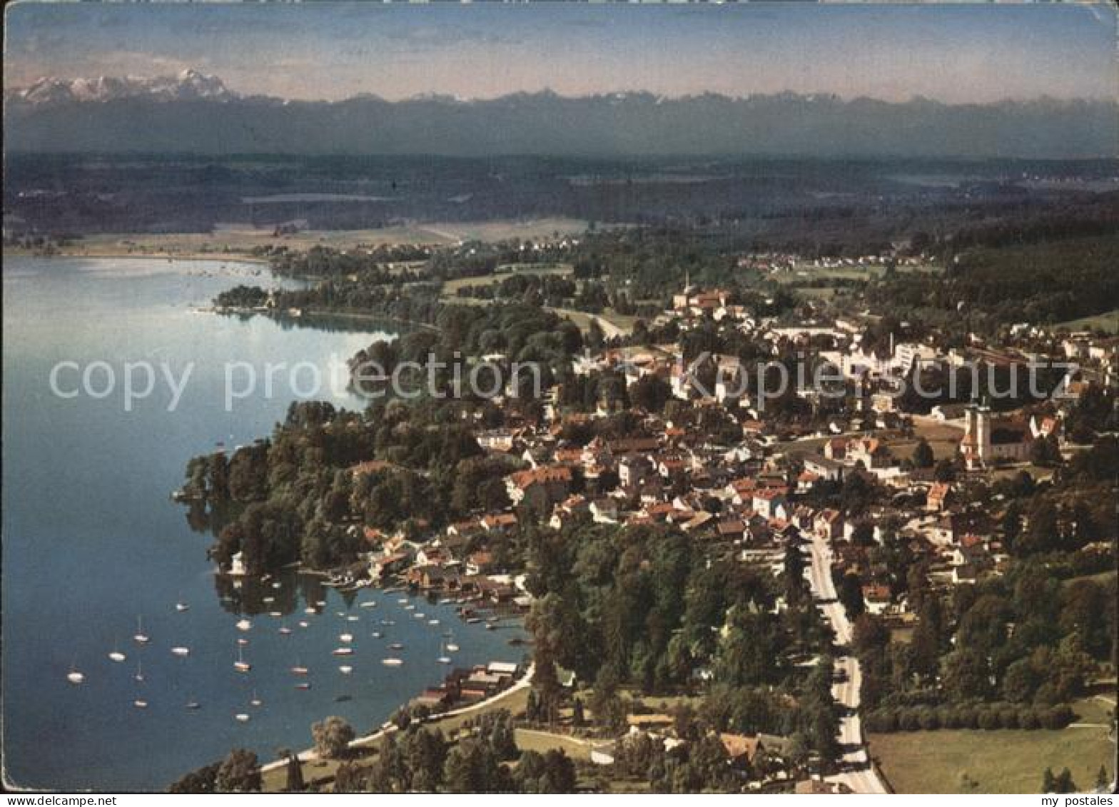 Tutzing Zugspitze Luftaufnahme