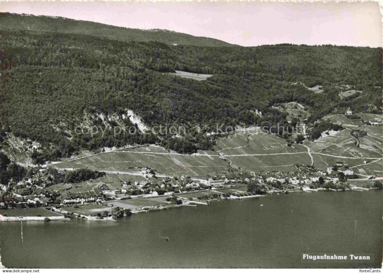 Twann Nidau BE Fliegeraufnahme