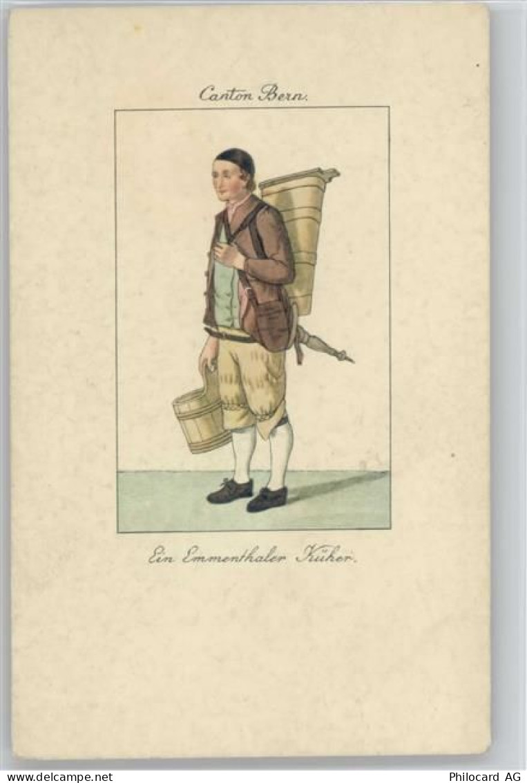 Typen - Kanton Bern - Emmenthaler Küher -Berufe Tracht Schweiz - 12027124