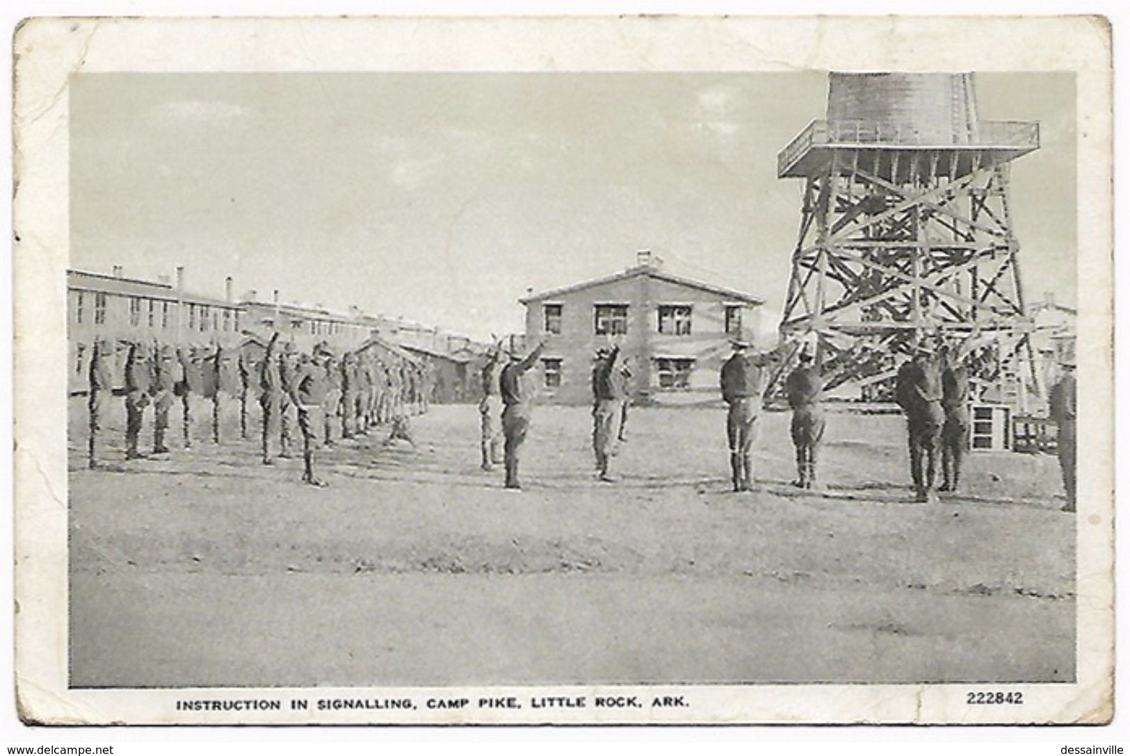 U.S.A  Camp Pike LITTLE ROCK - INSTRUCTION IN SIGNALLING - ARKANSAS - militaria
