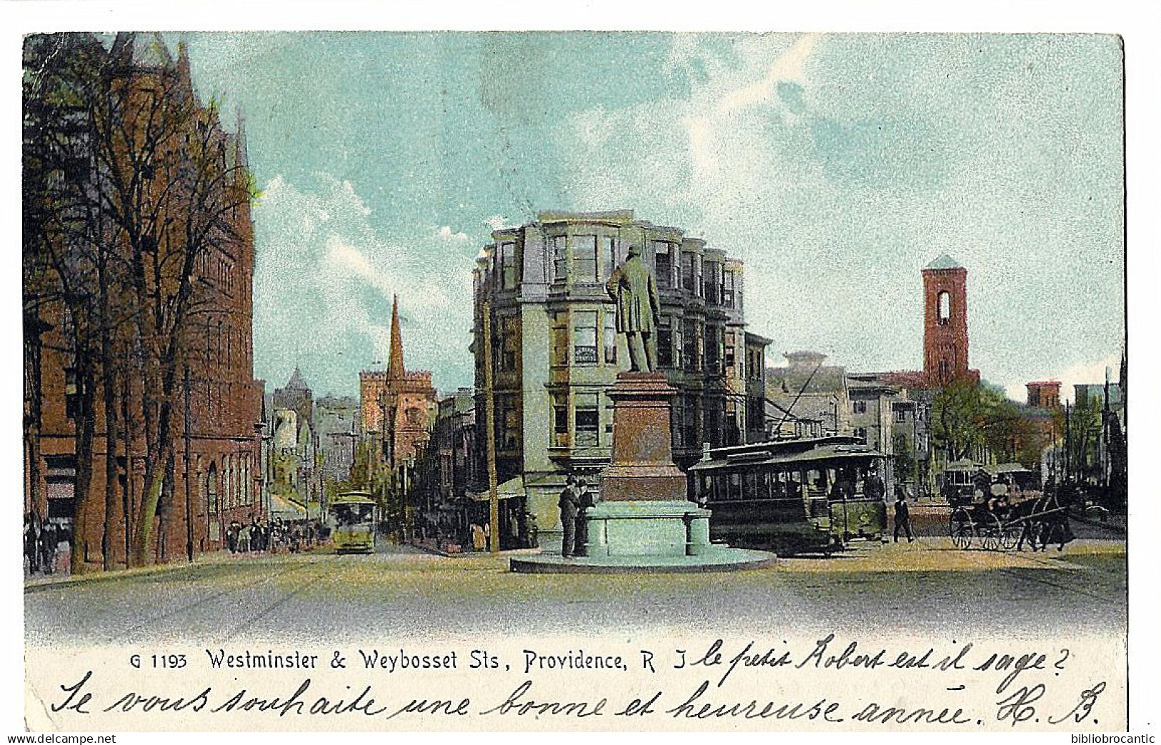U.SA./RHODE ISLAND - PROVIDENCE - WESTMINSTER § WEYBOSSET StS, + TRAMWAY