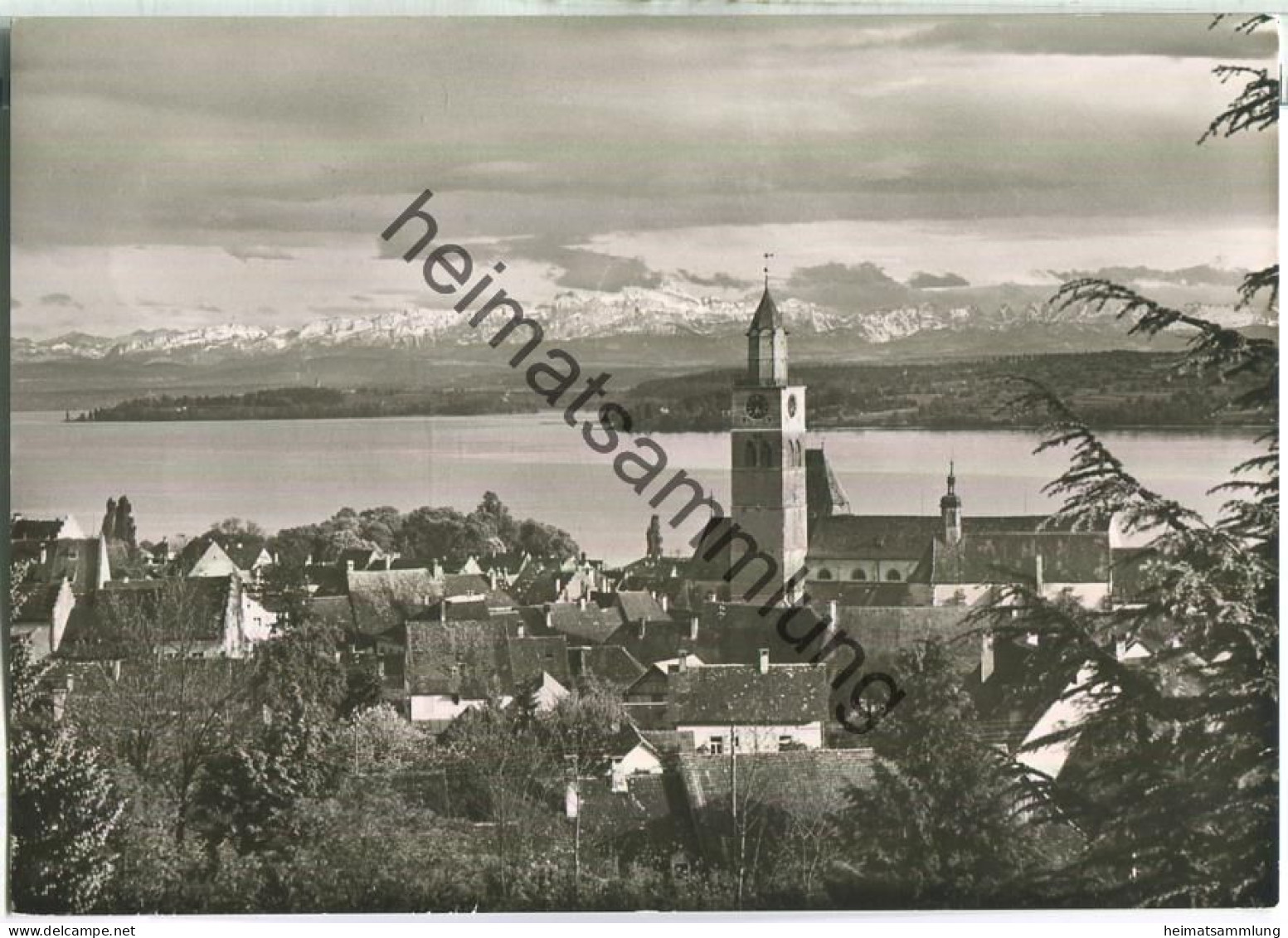 Überlingen - Alpenblick - Foto-Ansichtskarte - Verlag Foto Lauterwasser Überlingen