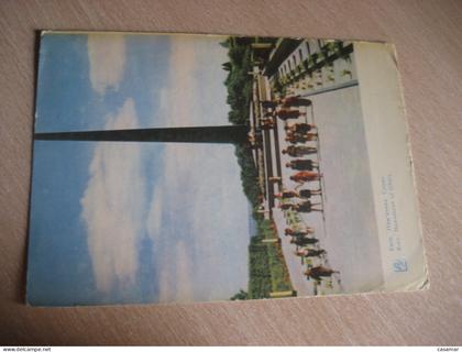 KIEV Monument of Glory BYDGOSZCZ Poland cancel 1965 to Spain UKRAINE USSR Russia postcard