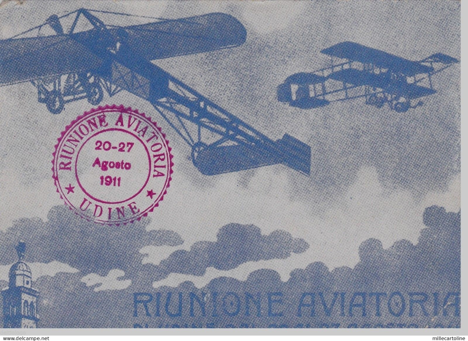 # UDINE: RIUNIONE AVIATORIA DEL 1911- (riproduzione del 1946)