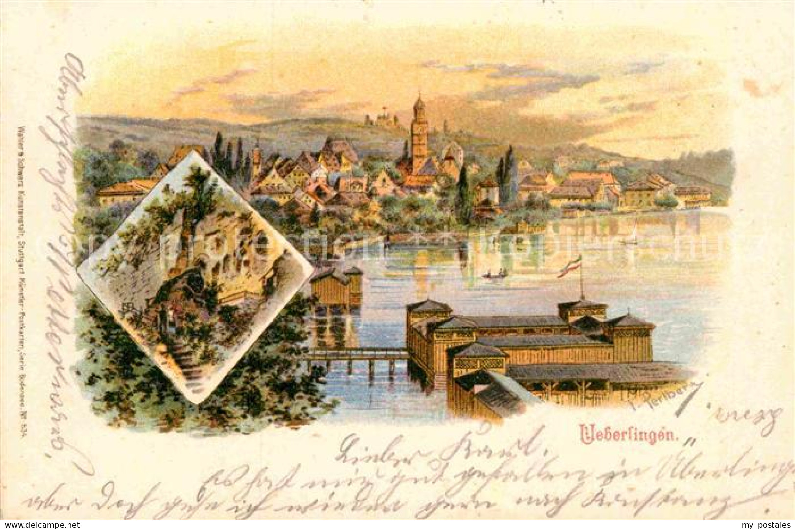 ueberlingen Bodensee Kuenstlerkarte