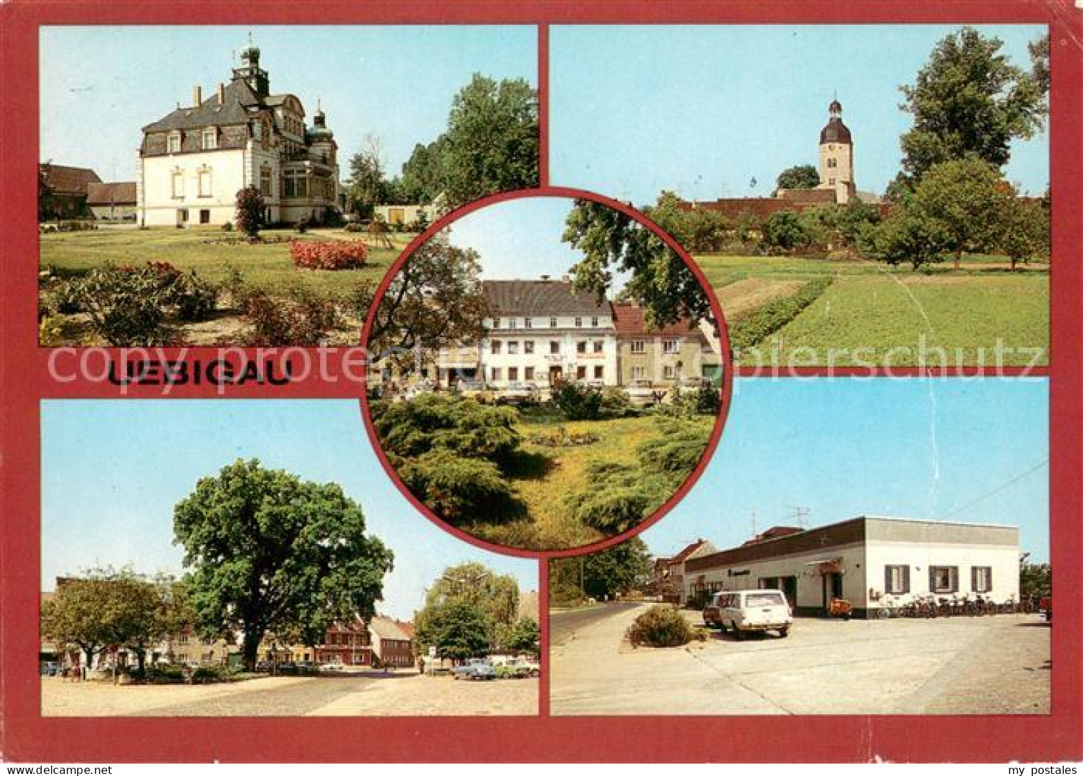 Uebigau-Wahrenbrueck Jugendherberge Rathaus Markt Konsum Kaufhalle