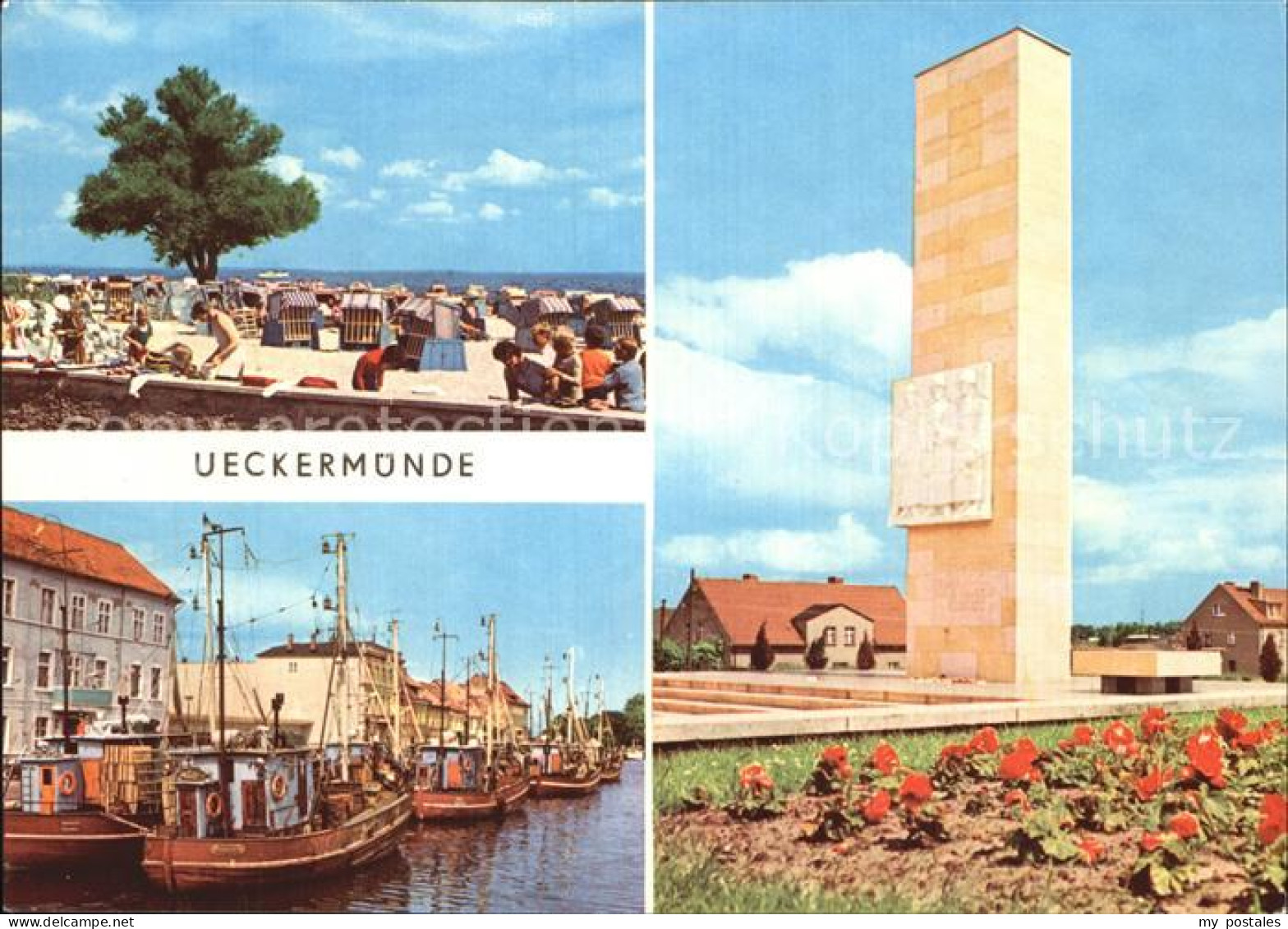 Ueckermuende Mecklenburg Vorpommern Haffbad Hafen