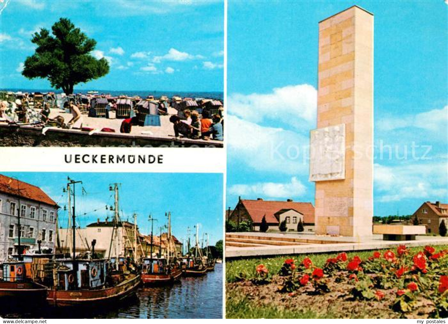 Ueckermuende Mecklenburg Vorpommern Haffbad Hafen