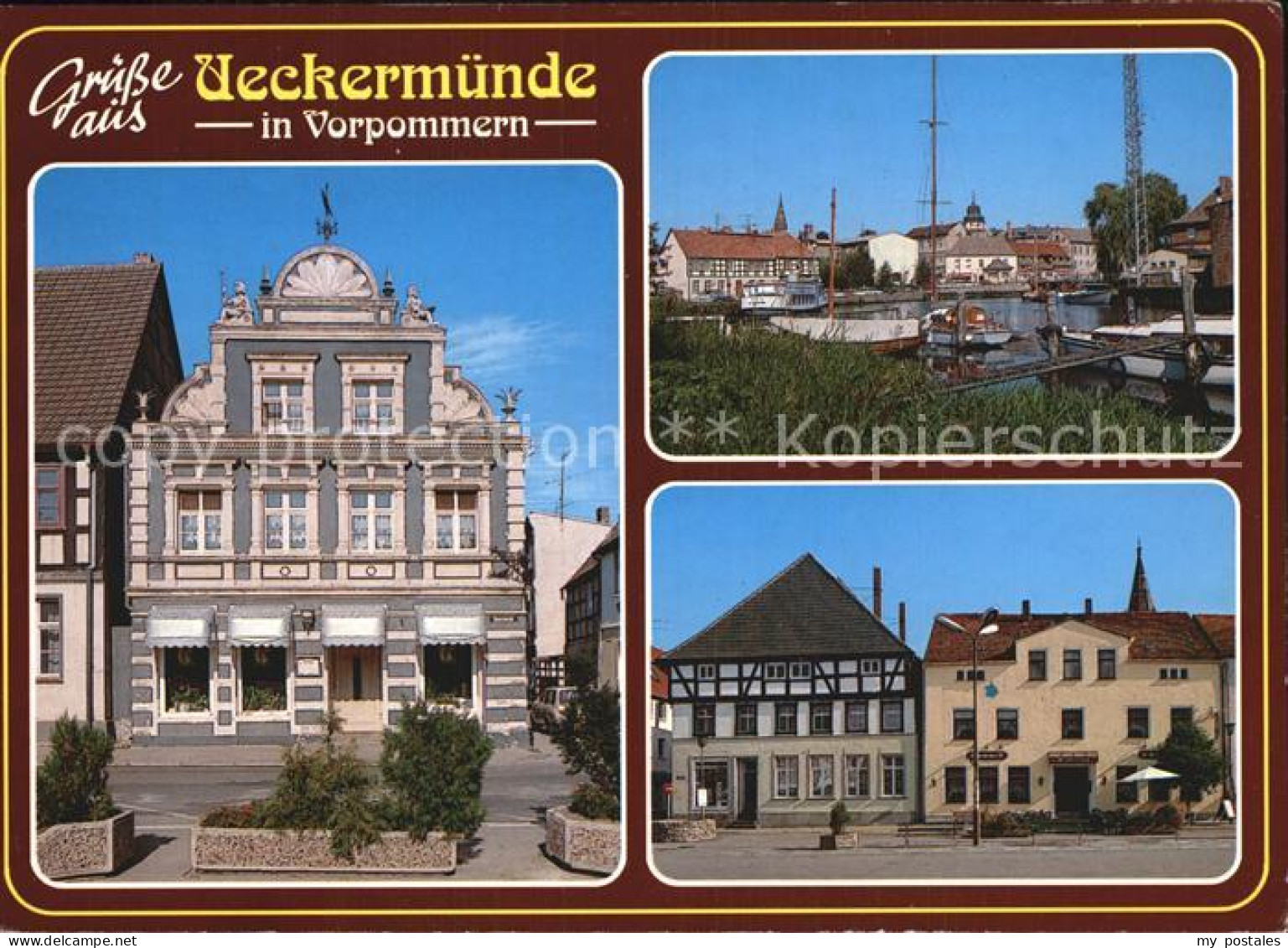 ueckermuende Teilansichten Hafen