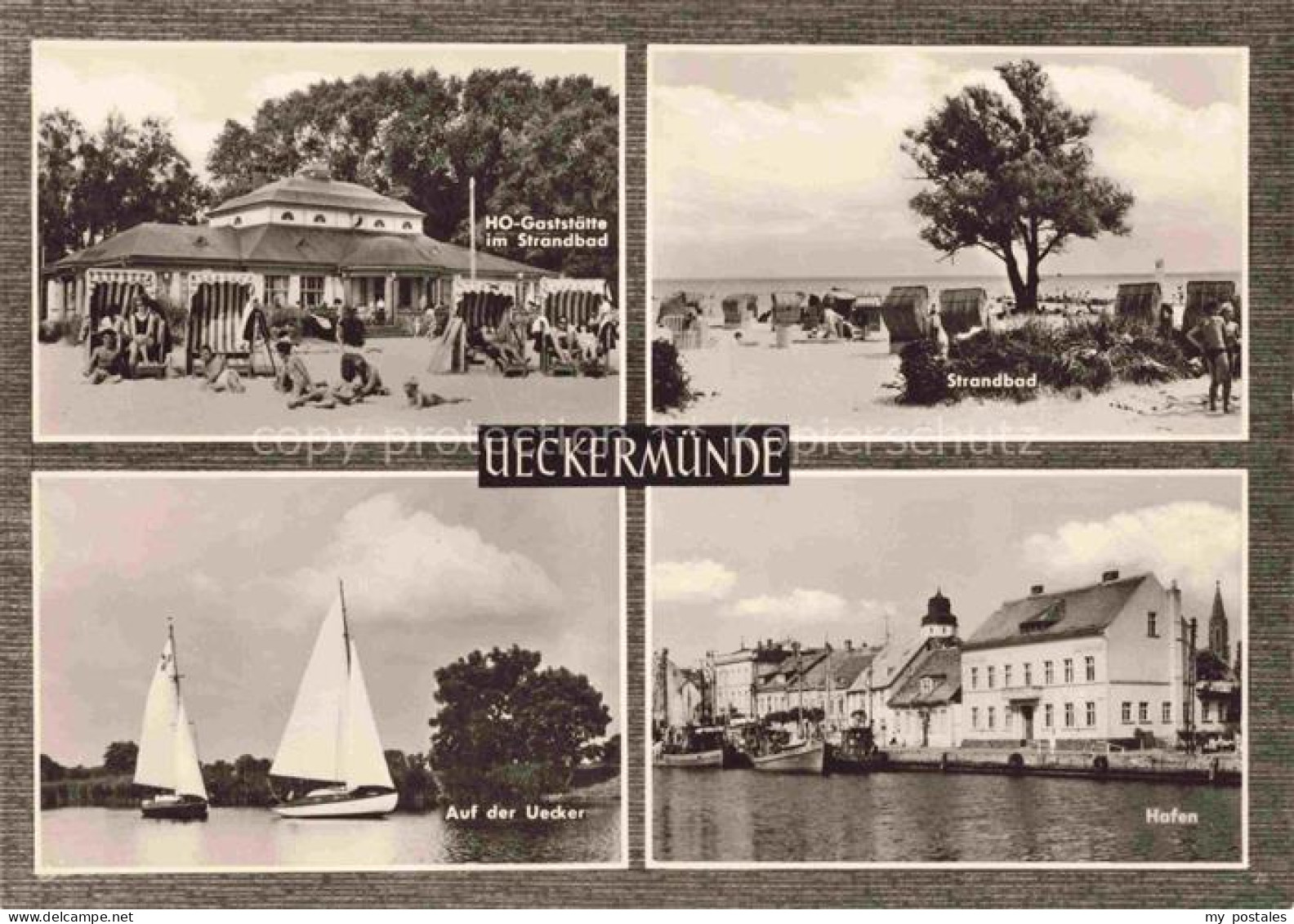 Ueckermuende ueckermuende Mecklenburg Vorpommern HO-Gaststaette Strandbad Segeln
