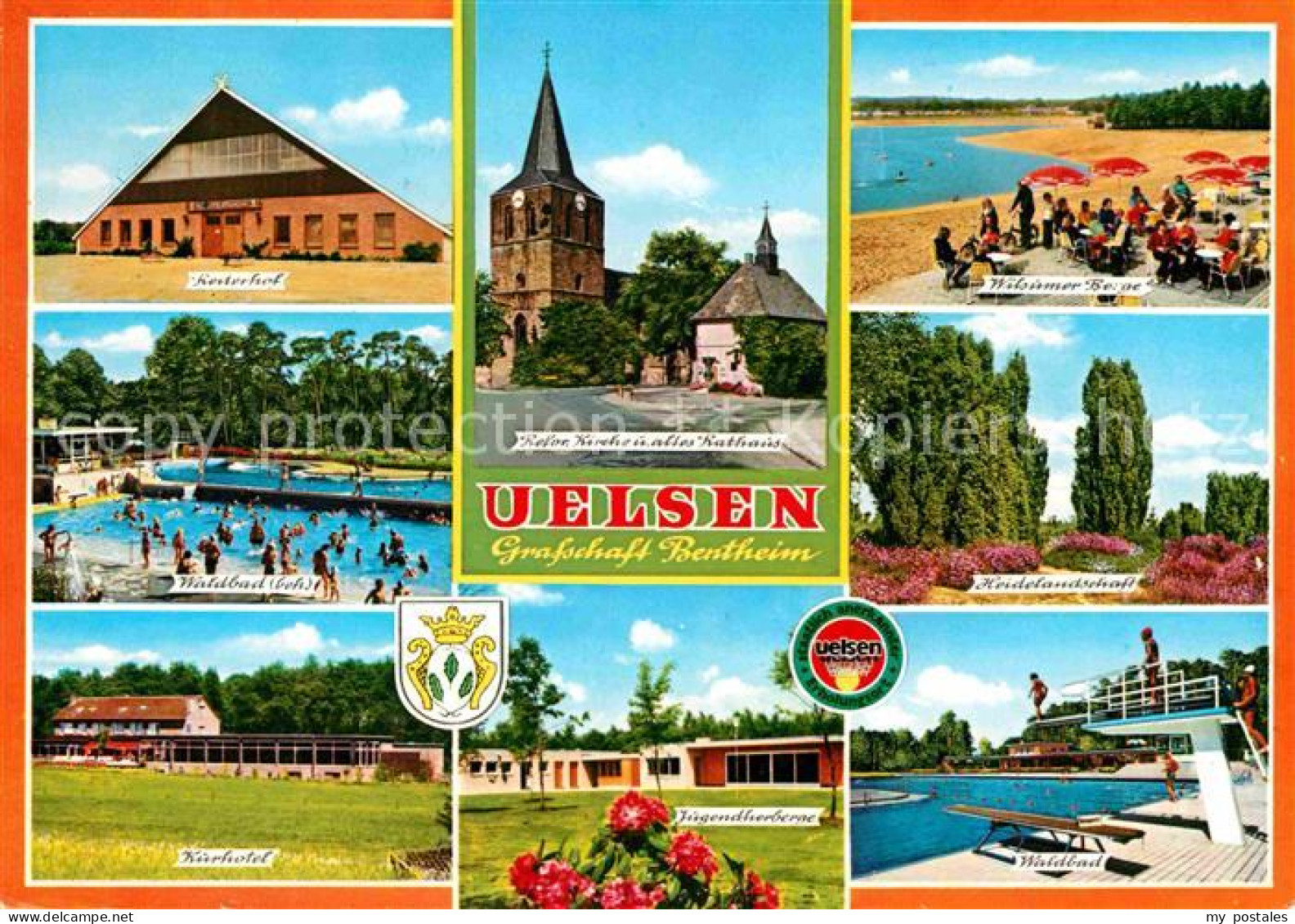 Uelsen Reiterhof Kirche Rathaus Wilsumer Berge Heidelandschaft Waldbad Jugendher
