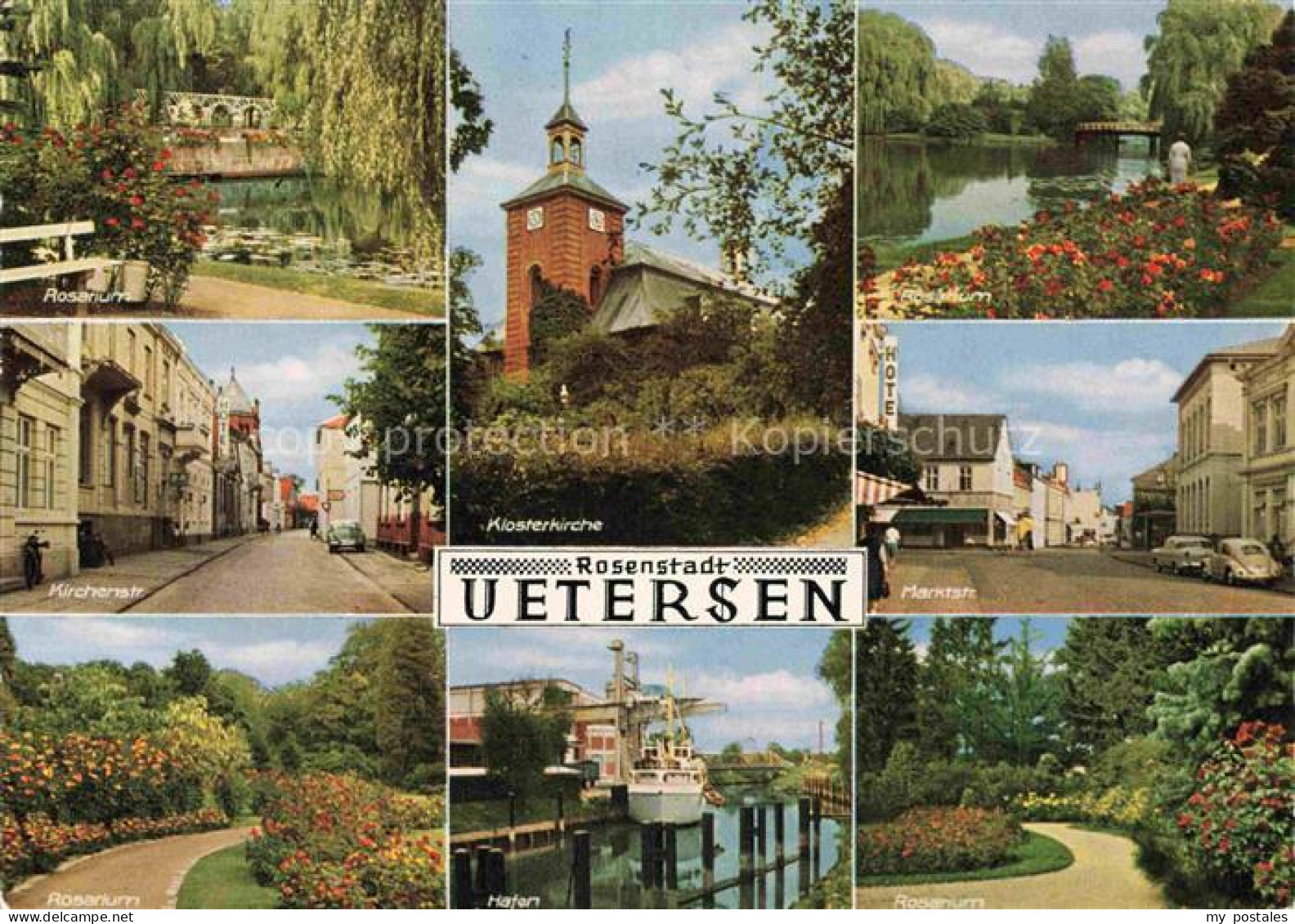 Uetersen Pinneberg Schleswig-Holstein Rosarium Kirchenstrasse Klosterkirche Mark