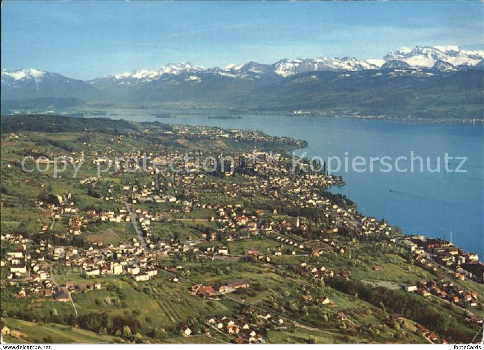 Uetikon See Fliegeraufnahme Zuerichsee