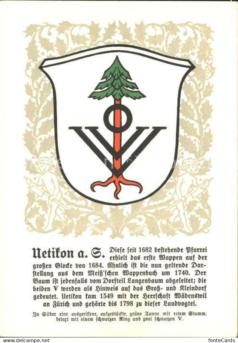 Uetikon See Zuericher Gemeindewappen