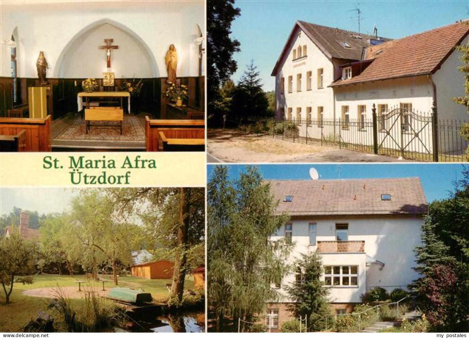 uetzdorf Wandlitz Schwestern-Erholungsheim St-Maria-Afra Kapelle Altar Kreuz Par