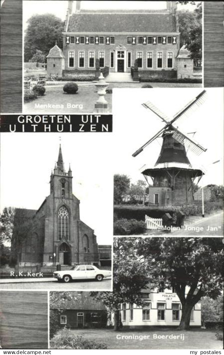 Uithuizen Menkema Borg Molen Jonge Jan Kerk Groninger Boerderij Kirche Muehle