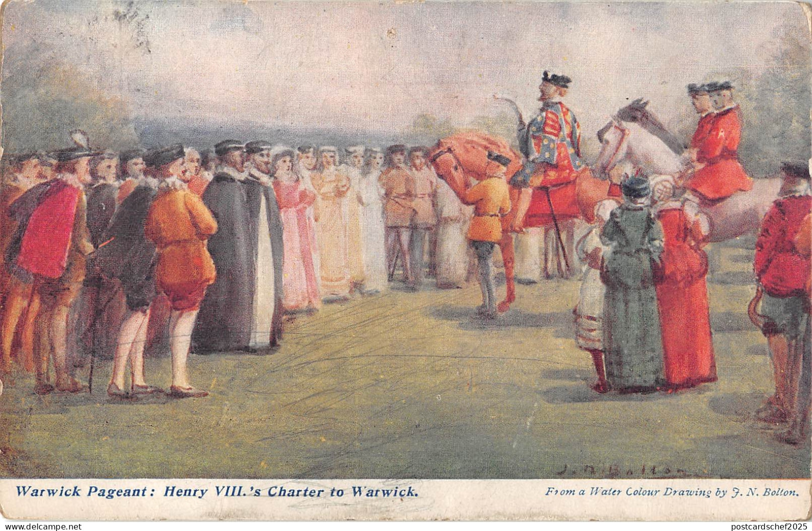 uk11668 warwick pageant  henry VIIIs  charter to warwick  uk