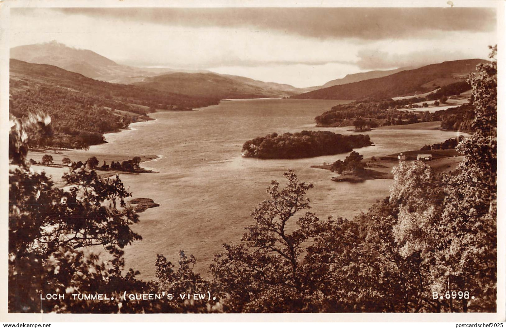 uk12106 loch tummel scotland  real photo  uk