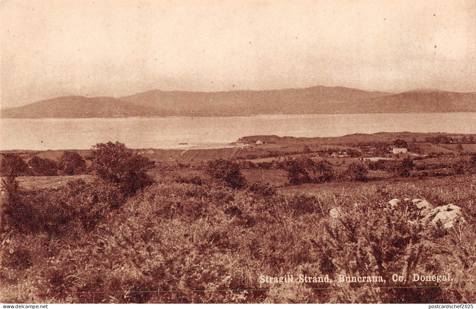 uk16526 stragill strand buncrana donegal real photo ireland