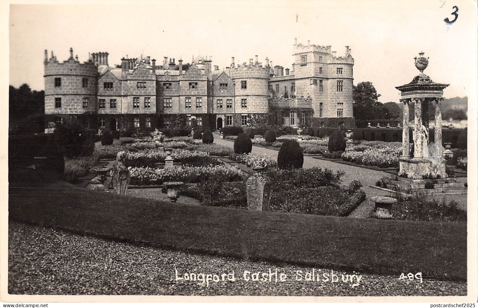uk19185 longford  castle  salisbury real photo uk