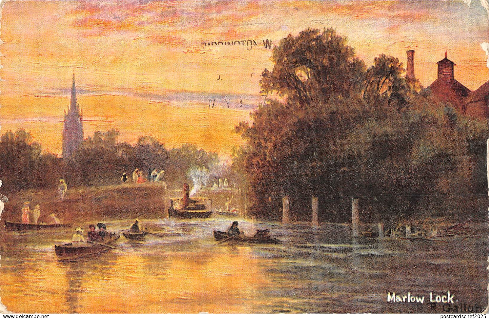 uk2167 marlow loch buckinghamshire  real photo uk