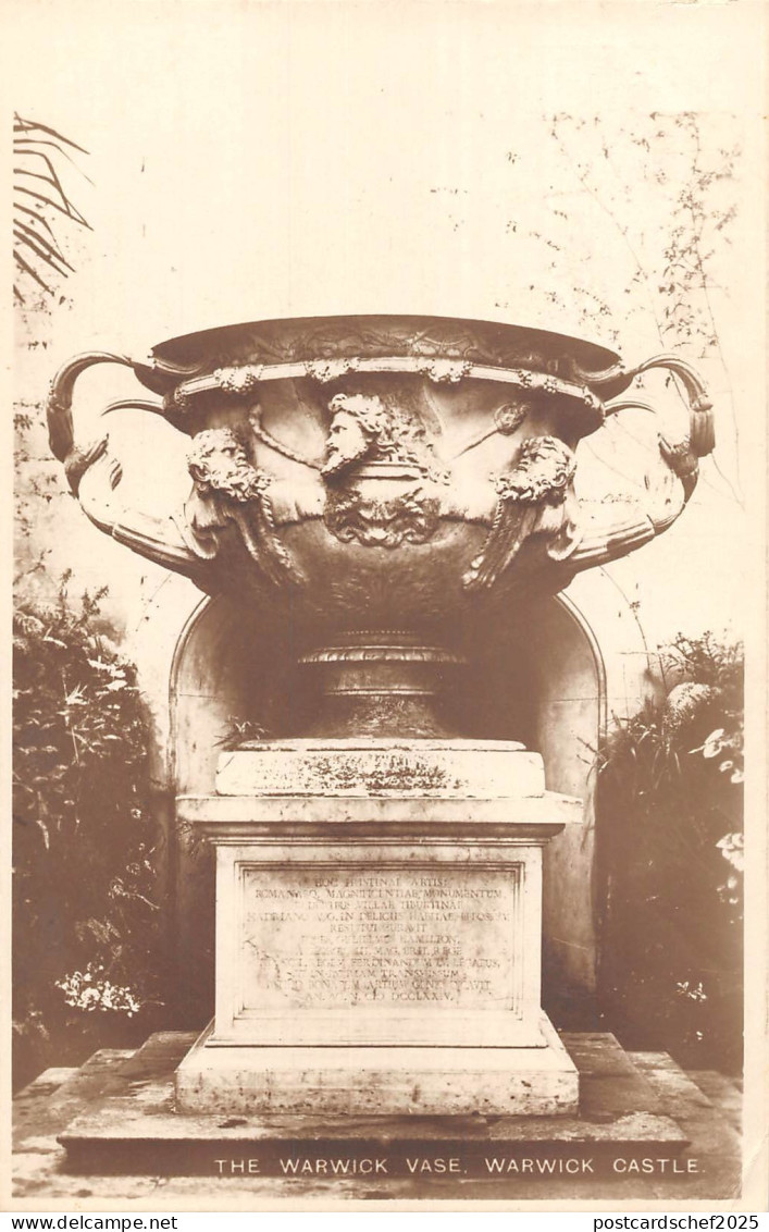 uk2292 the warwick vase warwick castle real photo uk