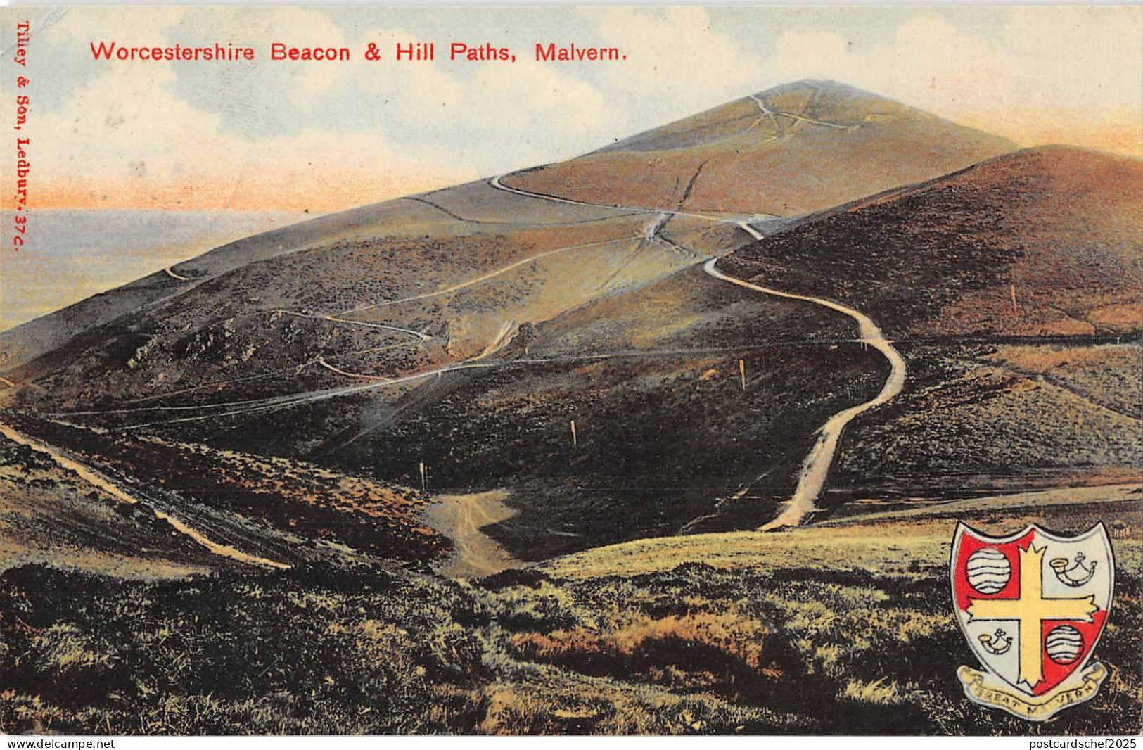 uk27374 worcestershire beacon and hill paths  malvern uk