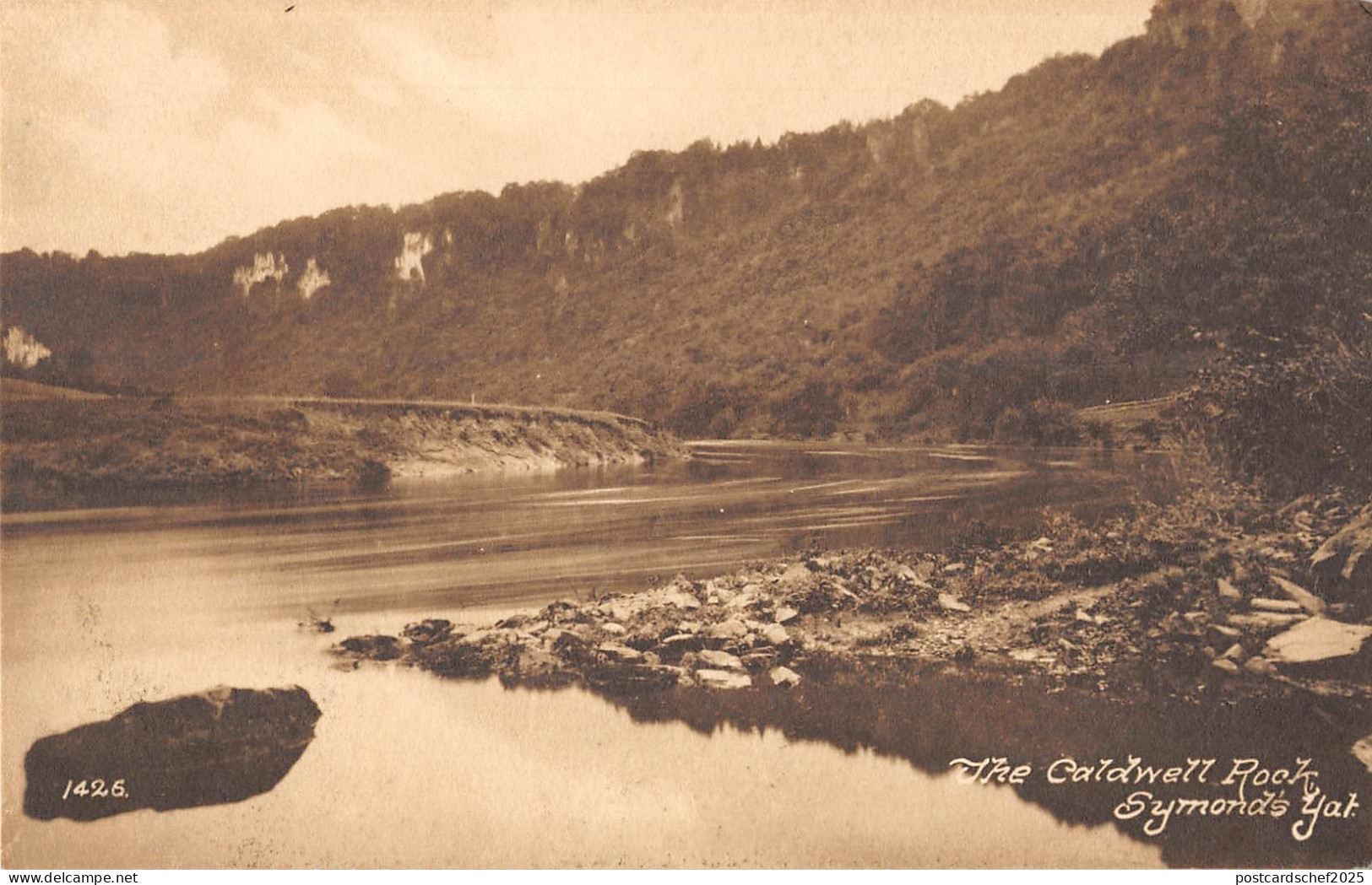 uk28790 caldwell rock symonds yat real photo uk